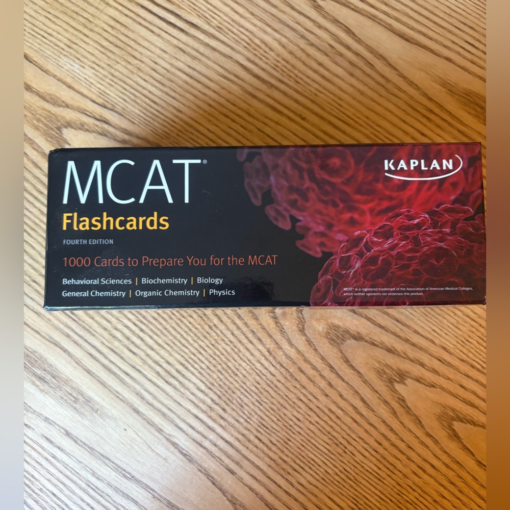 NWOT Kaplan MCAT Flashcards 1000 count